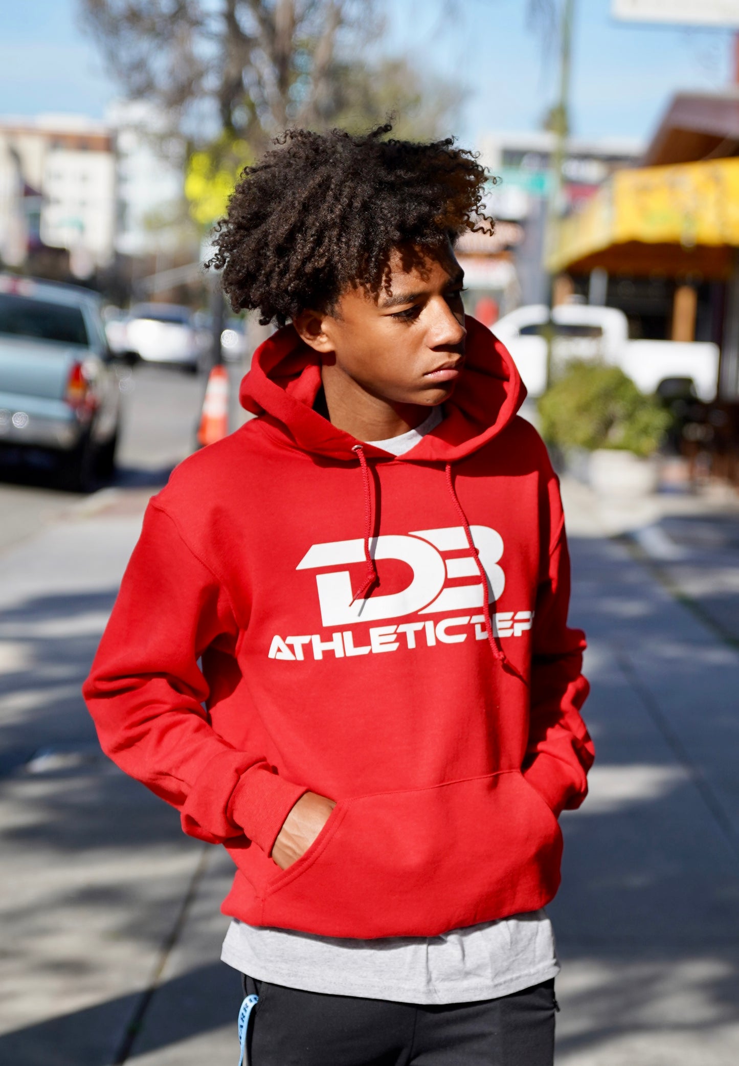 D3 Bold Designer Weight Hoodie - RED